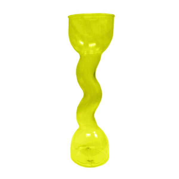 24oz Curvy Yard in Yellow - USBev Plastics
