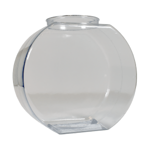 64oz Fishbowl Flat Front Clear Custom Cup - USBev Plastics